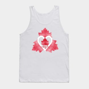 Red White And Canadian Tank Top
